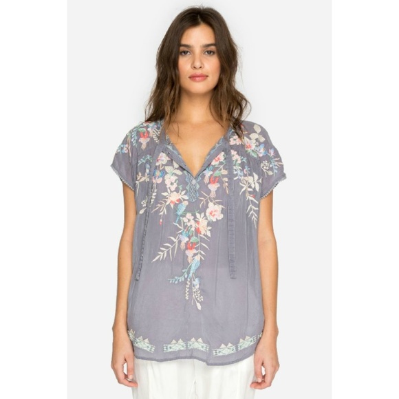 Johnny Was Dreaming Floral Embroidered Blouse - Picture 4 of 7